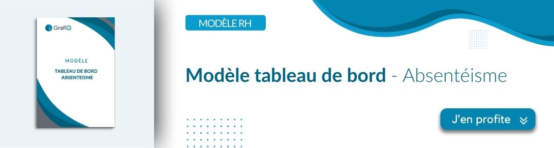 Modèle modèle de tableau de bord de l'absentéisme à télécharger